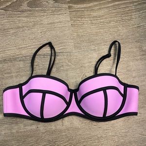 Purple Triangl Bikini Top And Bottom